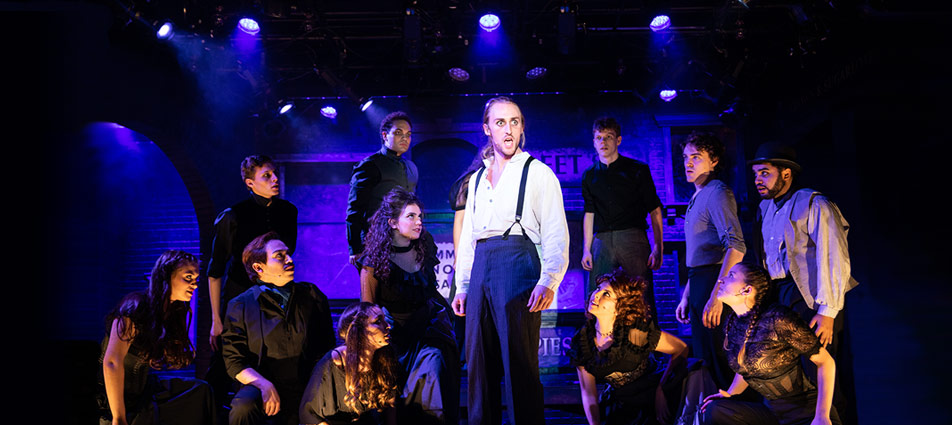 NYFA Performing Arts students on stage during a performance